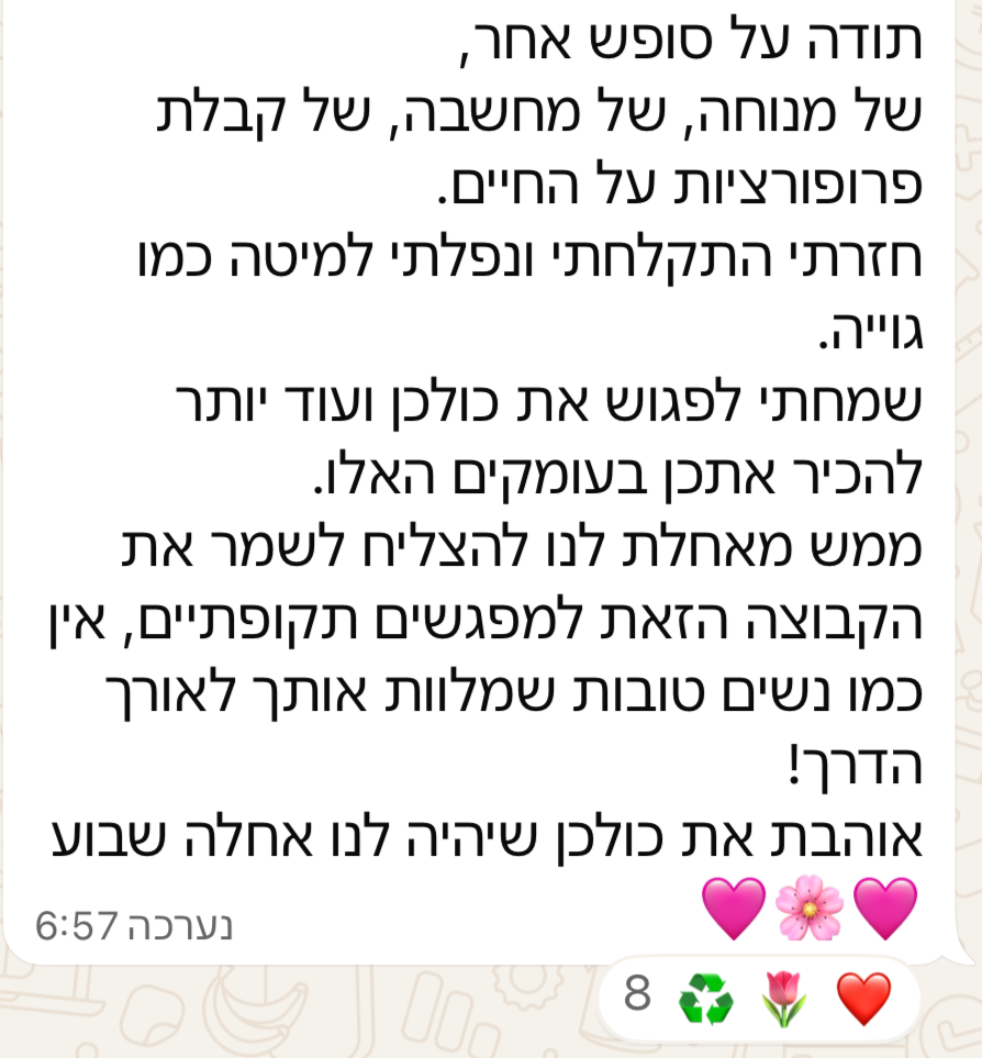 צילום מסך המלצה 1
